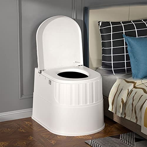 Tragbare Toilette | Kommode für den Innen- und Außenbereich mit abnehmbarem Inneneimer, leichter Toilettenstuhl für den Haushalt für Erwachsene, Camping, Boot, Van, Notfall