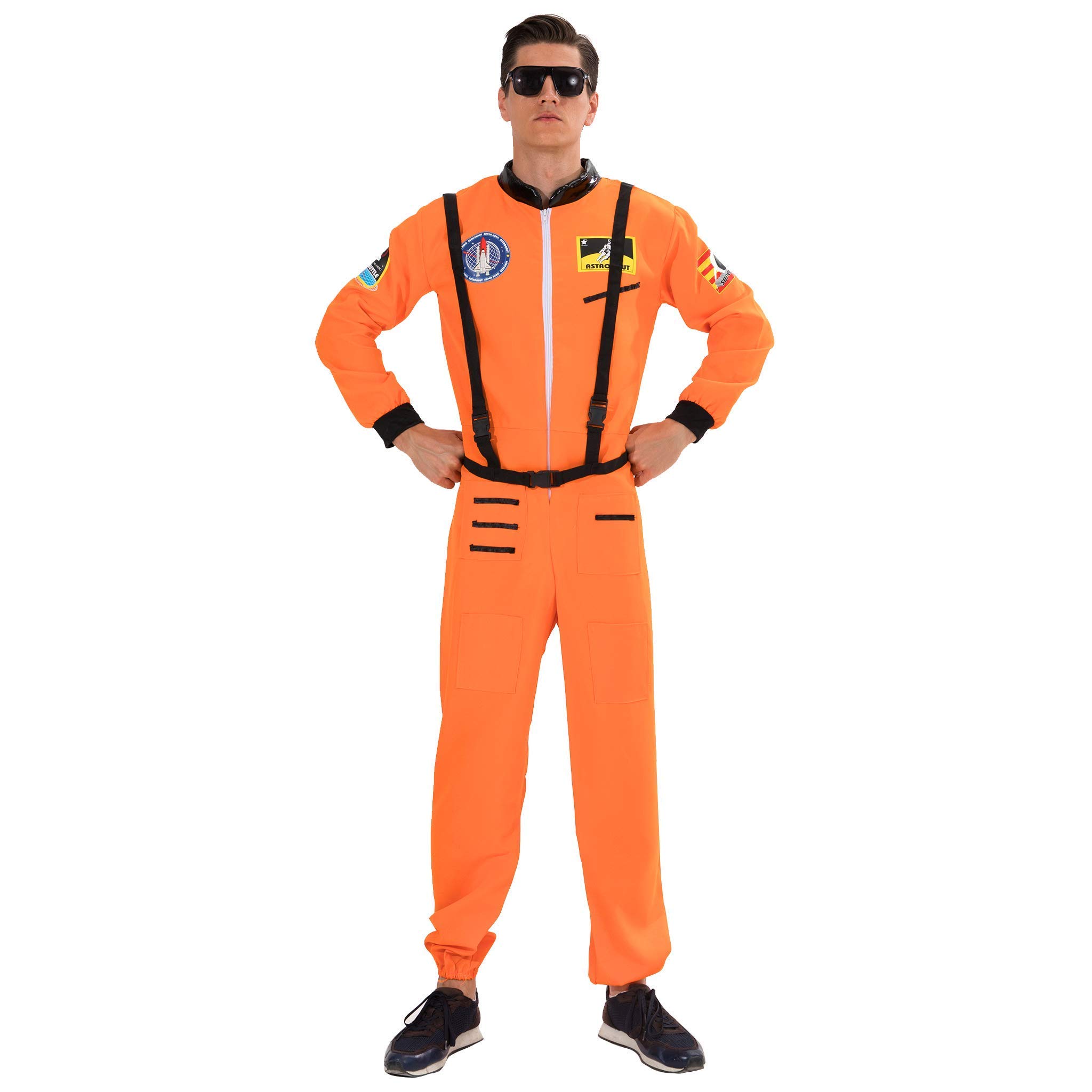 EraSpooky Herren Astronaut Kostüm Raumfahrer Anzug Halloween Erwachsene Kostüme für Männer