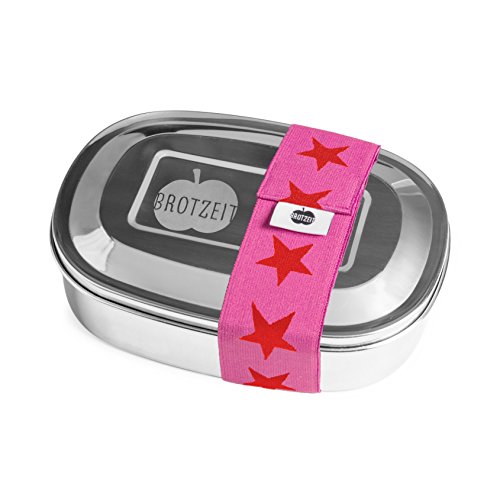 Brotzeit Lunchboxen duo Brotdose Jausenbox mit Unterteilung aus Edelstahl 100% BPA frei