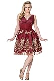 Dancing Days by Banned Kleid Moonlight Escape Cross Front Dress 5163 Rot L