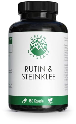 GREEN NATURALS Rutin & Steinklee 500 mg vegan Kps., 180 Stück