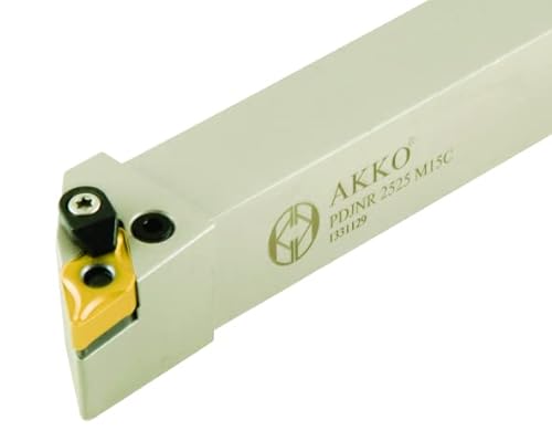 AKKO External Turning Toolholder, Metal Lathe Tool, Indexable Insert Holder, Alpha Coated CNC Machining Tools, Shank Tool for Turning, Industrial Metal Working Tools, PDJNR 3232 P15C, Right Hand