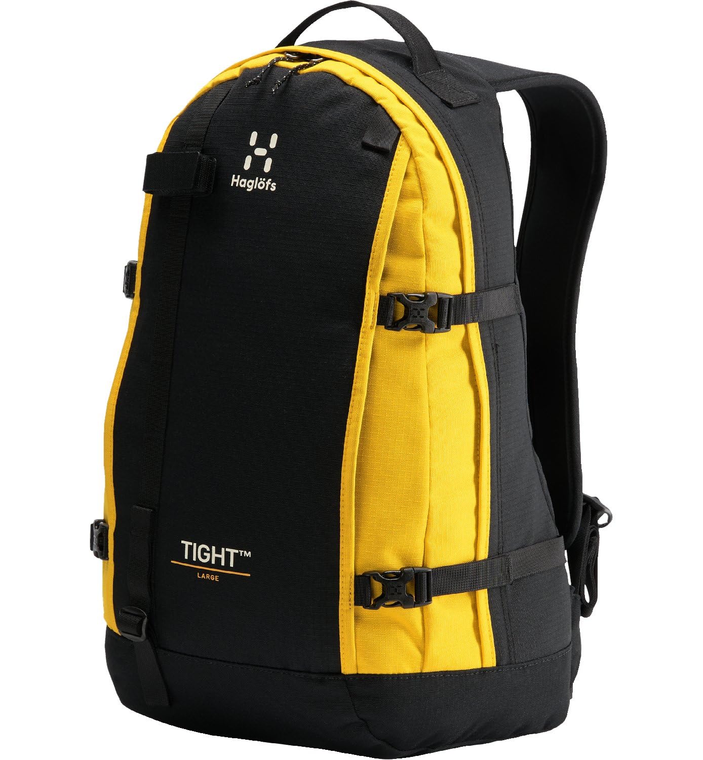 Haglöfs 338150_4MA Tight Large Sports backpack Unisex Adult True Black/Pumpkin Yellow Größe 1-SIZE