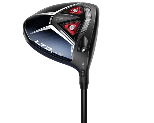 Cobra Golf 2022 LTDX LS Driver Gloss Peacoat-Red (Herren, rechte Hand, MCA Tensei AV Raw White 65, Stiff Flex, 9)