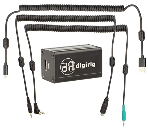 Minadax DIGIRIG Mobile KIT | Revolutionäres Digital-Interface für Amateurfunk kompatibel mit XIEGU G90 X5105 G106  + Kabel Set + USB Kabel - Logic Levels(Default)