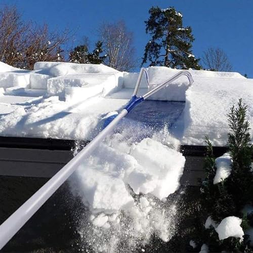 Schneeschaufeln, einziehbare Outdoor-Dach-Schneeschaufel, Aluminiumstange, Schneewerkzeug, Entfernung von Winter-Schneeräumwerkzeug, zusammenklappbare Gartenschaufel