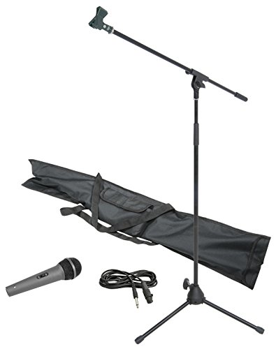 Chord MS06 Mikrofon- Ständer- Kit mit Mikrofon, Kabel und Tragetasche