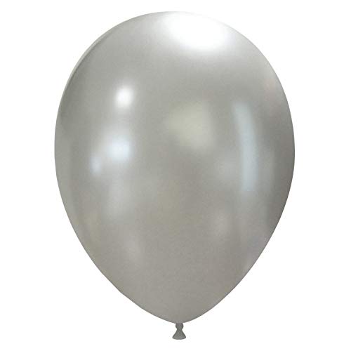 Event Kauf 25-1000 Stk. Luftballons Metallic/Standard, Ø ca. 27 cm, Helium (1000 Stück, Metallic Nr.15: Silber)