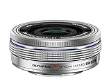 Olympus M.Zuiko Digital 14-42mm F3.5-5.6 EZ Objektiv, Standardzoom, geeignet für alle MFT-Kameras (Olympus OM-D und PEN Modelle, Panasonic G-Serie), silber