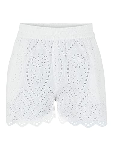 YAS Damen Yasholi Hw S. Noos Shorts, Star White, L EU
