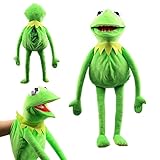 Laruokivi Kermit der Frosch Marionette 60 cm Frosch Plüschtier Weiches Stofftier Show Toys Frosch Handpuppe Geschenk für Kinder Baby