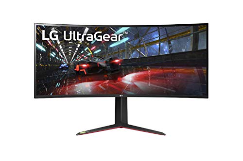 LG 38GN950-B 95,25 cm (37,5") Ultragear Curved 21: 9 UltraWide QHD+ IPS Gaming Monitor (144 Hz, Display Port, USB 3.0, HDR, Höhenverstellbar, 2X HDMI) schwarz