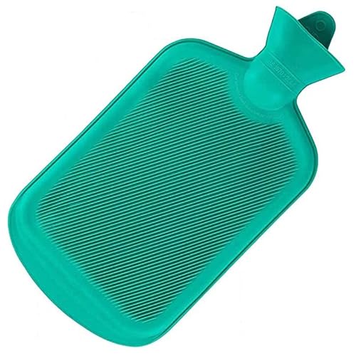 Wärmflasche Heizkissen Tragbare Wassereinspritzung mit Bezug Handwärmer Langlebige Naturkautschuk-Wärmflasche (zufällige Farbe, Größe: 500 ml)