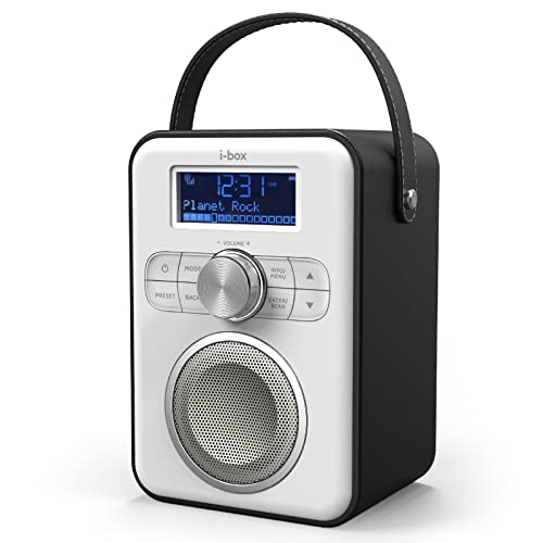DAB Radio Tragbar, DAB/DAB Plus Radio, FM Radio, Tragbarer Bluetooth Lautsprecher, Digitalradio mit USB-Aufladung für 10 Stunden Wiedergabe, Bluetooth Stereo Lautsprecher, Wiederaufladbar
