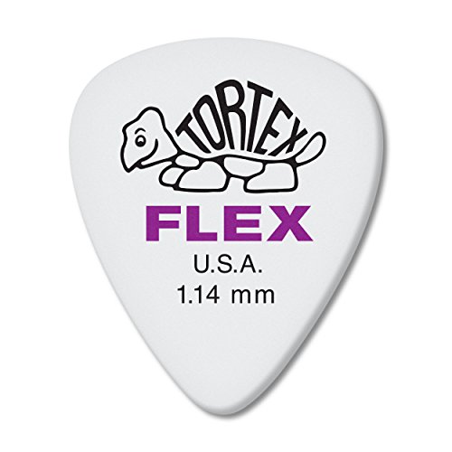 Dunlop Tortex Flex Standard 1.14mm Purple Guitar Pick-72 Pack (428R1.14)