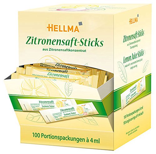 6x Hellma - Zitronensaft-Sticks, Display-Karton - 400ml