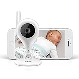 reer Video-Babyphone und IP Kamera BabyCam, einfache Einrichtung, Steuerung per kostenloser App IP BabyCam Weiß 1 Stück (1er Pack), Kabellos