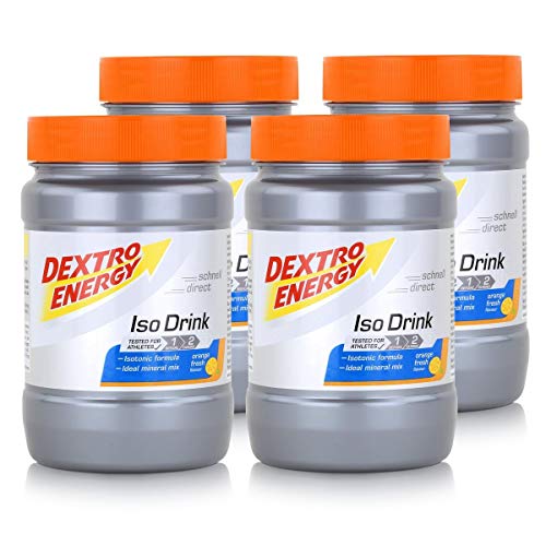Isotonisches Getränkepulver von Dextro Energy Iso Fast Orange Fresh 440g (4er Pack)