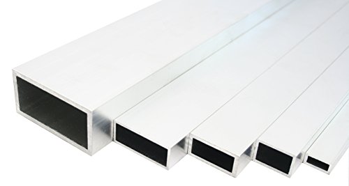Aluminium Rechteckrohr Walzblankes Vierkantrohr 40x15x2 mm 2000mm