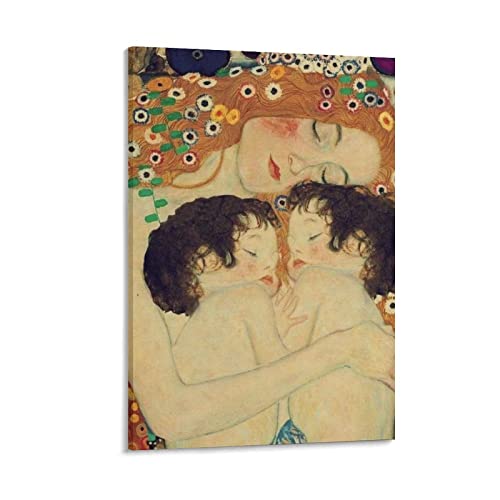 Gustavv Klimt Moderne Kunst Gemälde Poster Mutter Leinwand Wandkunst Prints Poster Geschenke Foto Bild Malerei Poster Zimmer Dekor Home Decorative 24x36inch(60x90cm)