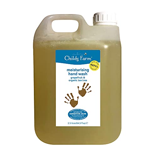 Childs Farm | Kids Moisturizing Hand Wash | Grapefruit & Organic Tea Tree | Clean & Moisturise | Suitable for Dry, Sensitive & Eczeme prone Skin |2.5L Bulk Refill