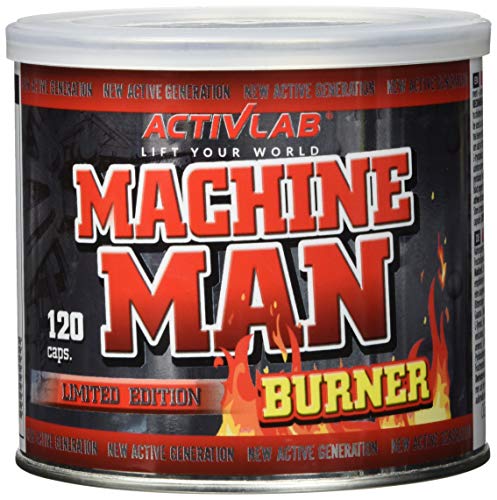 Activlab Machine Man Burner 120 caps, Fatburner, kein Jo-Jo-Effekt, B-Vitamine, Koffein, Muskelschutz, Fettreduktion, FOS, stark thermogen, antikatabol, Stoffwechsel, reduziert den Appetit, L-Carnitin