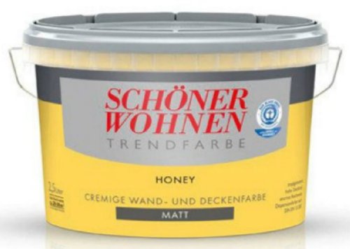 SCHÖNER WOHNEN FARBE Wand- und Deckenfarbe »Trendfarbe Honey, matt«, 2,5 l
