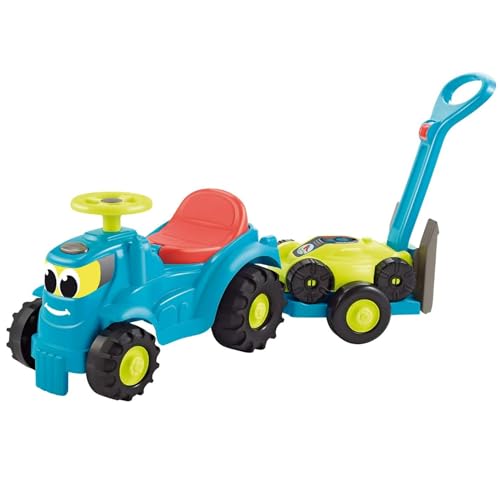 loopauto-s - Ecoiffier Tractor met Aanhanger en Grasmaaier (1 TOYS)