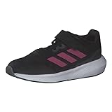 adidas RunFalcon 3.0 Elastic Lace Top Strap Shoes Sneaker, core Black/Pulse Magenta/Grey six, 28 EU