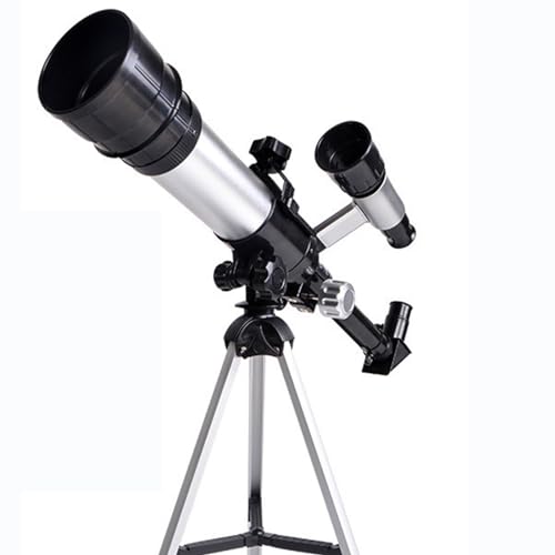 Tragbares Refraktor-Teleskop mit verstellbarem Stativ, 50-mm-Blende, vollständig beschichtete Glasoptik, 60-fache Vergrößerung, ideales Teleskop für Kinderanfänger
