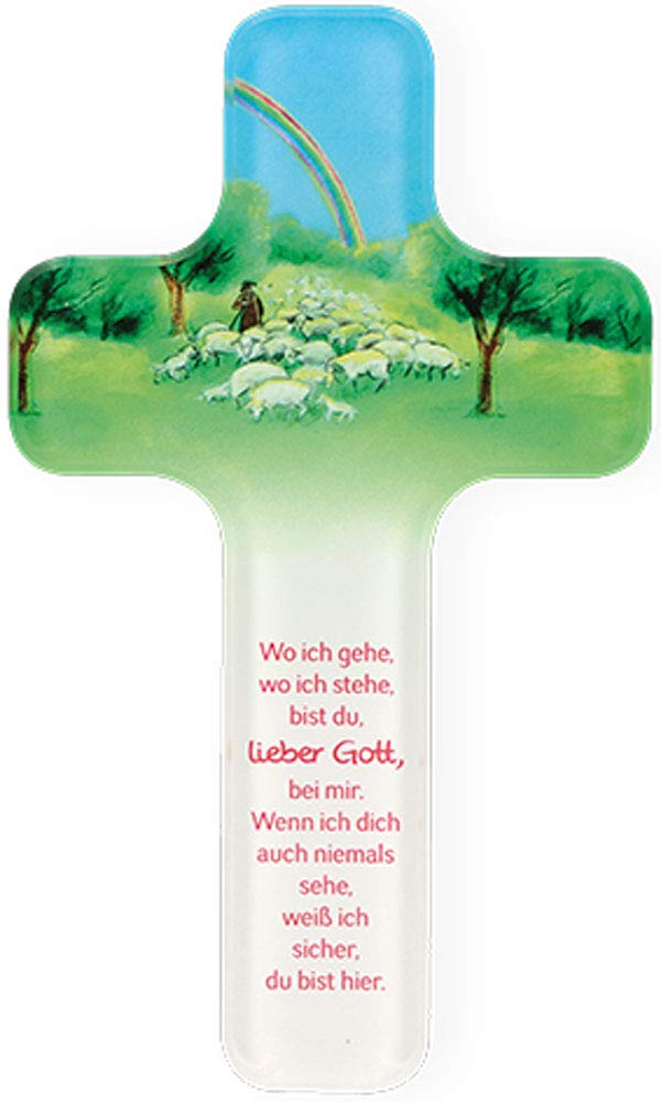 Butzon & Bercke 610001 Kinderkreuz aus Acryl Guter Hirte