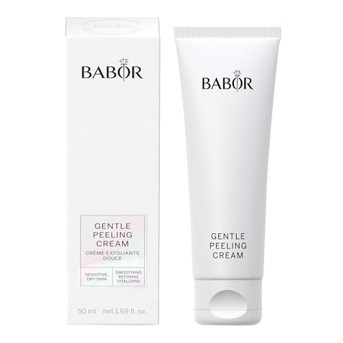 BABOR Gentle Peeling Cream für jede Haut, Mildes Gesichtspeeling, Vorbereitung für Pflege und Selbstbräuner, Cleansing, Ohne Alkohol, Vegane Formel, 1 x 50 ml