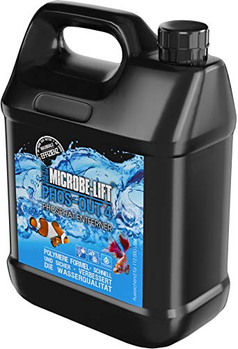MICROBE-LIFT Phos-Out 4 – flüssiger Phosphat-Entferner für jedes Meerwasser- & Süßwasseraquarium, schnell & sicher, 3785ml