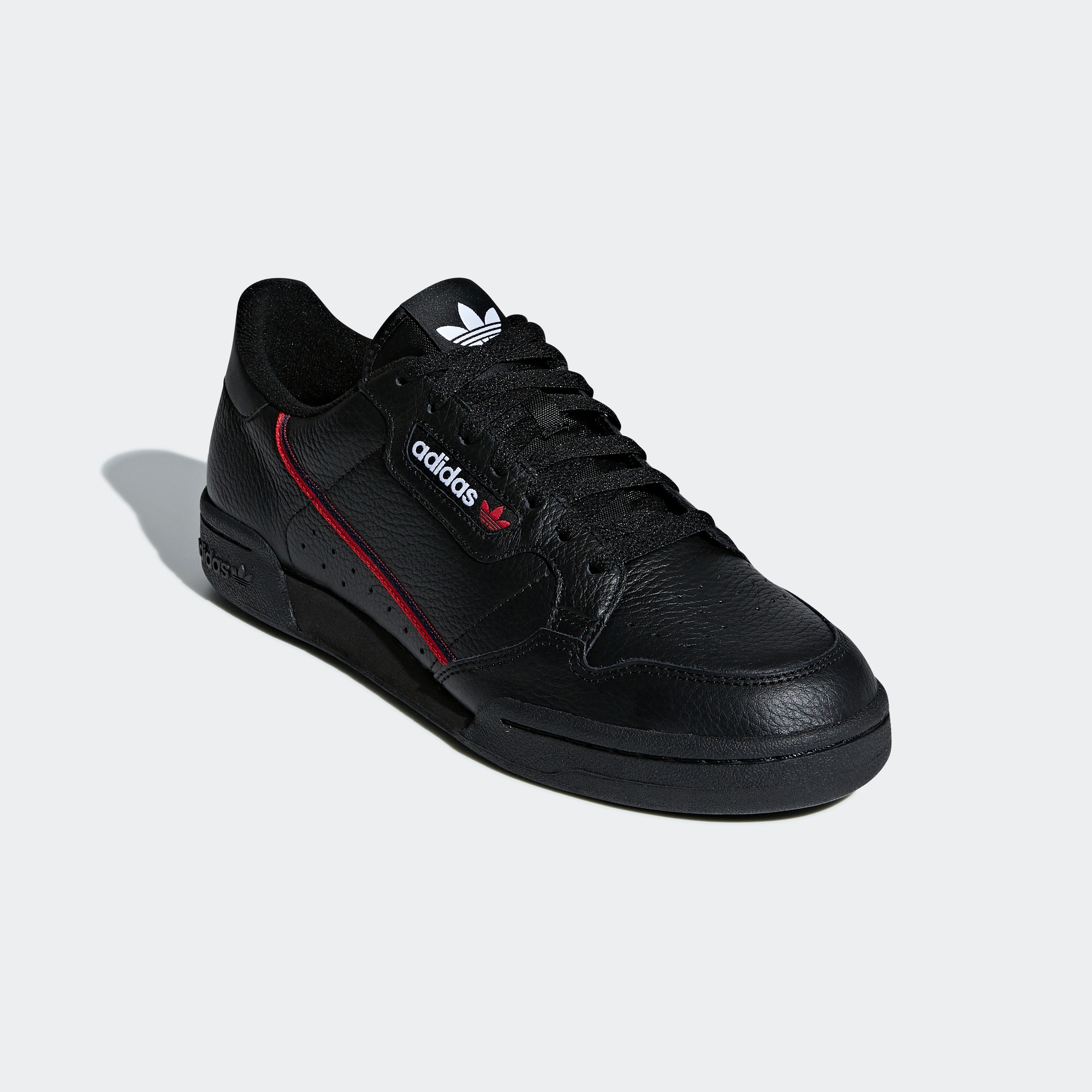 adidas Herren Continental 80 Sneaker, Schwarz (Core Black/Scarlet/Collegiate Navy), 37 1/3 EU