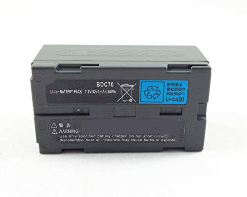 Backupower Ersatz BDC70 Akku Batterie Kompatibel mit SET20RM/10K/T510/610/210/310 Series Total Station