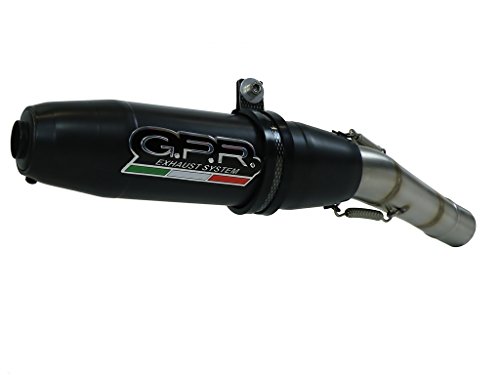 GPR Auspuff Yamaha MT 125 2014/15impianto komplett geprüft und catalizzatodeeptone schwarz