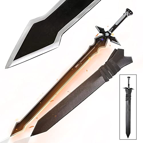 Sword Art Online – Dark Repulser Schwert - schwarz, mit Scheide, 110 cm, SAO-Schwert, Anime-Geschenk für Sammler, Fans & Cosplayer