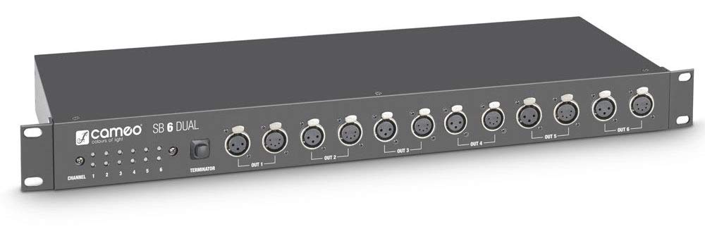 Cameo SB 6 Dual DMX Splitter 6-Kanal 19 Zoll-Bauform