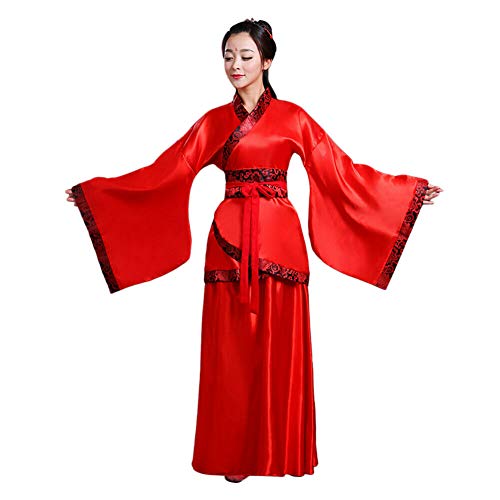 Xinvivion Hanfu Kleid für Damen - Uralt Chinesischer Stil Tang Anzug Prinzessin Chaise Kleid Performance Kostüm