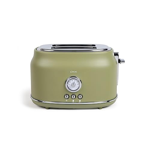Livoo DOD181W Toaster, 810 W, Grün