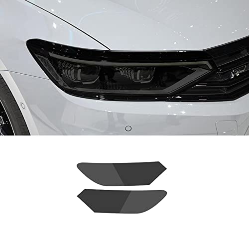 LAYGU Autoscheinwerfer-Schutzfolie Scheinwerfer transparenter schwarzer TPU-Aufkleber, für VW Passat B8 2015-2020 Nms 2019-on Zubehör