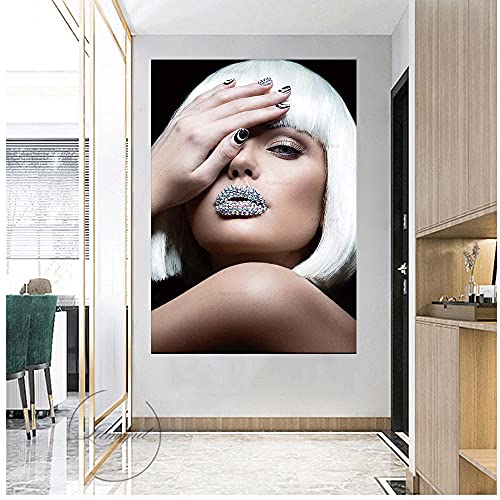 Modern Style Friseur Poster Schönes Haar Poster Frisur Wand Gemäldedrucke Friseur Friseur Frisur Poster Friseursalon Wanddekor Leinwand Gemälde F26187