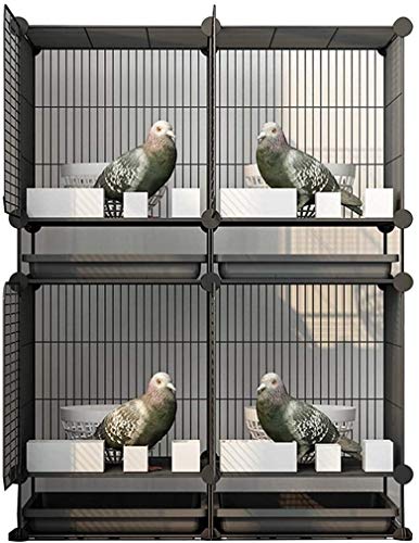 Vogelkäfig Stand Pet Bird Flight Cages Parrot Pet House Papageienkäfige for große Vögel, große Taubenkäfige for den Hausgebrauch, kombinierte Eisen-Vogelschuppen, können gruppiert und gepaart werden (