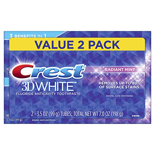 Crest 3D White Radiant Mint Whitening Zahnpasta, 100 ml