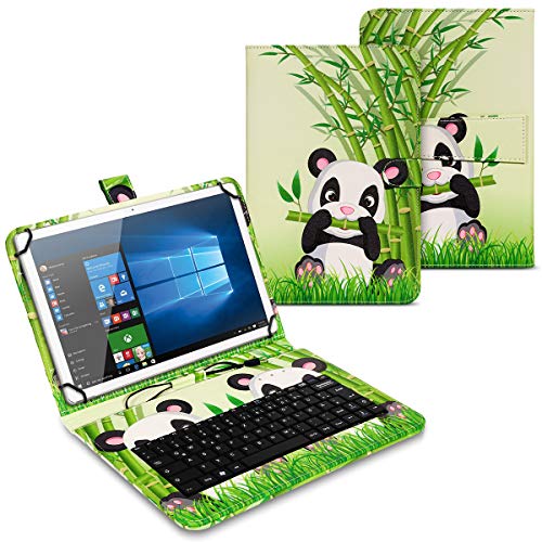 UC-Express Tablet Schutzhülle USB Tastatur - kompatibel mit Teclast T50 Allen 11 Zoll Geräten - 360 Grad Hülle für Tablets - ultradünne Tablettasche - Tablet QWERTZ Case, Farben:Motiv 3