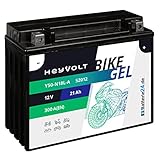 HeyVolt GEL Motorradbatterie 12V 21Ah 19Ah 20Ah Y50-N18L-A 52012 C50-N18L-A Y50N18L-A2