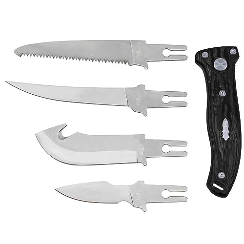 5 teiliges Werkzeug Hunter mit 4 Klingen Messer Survival