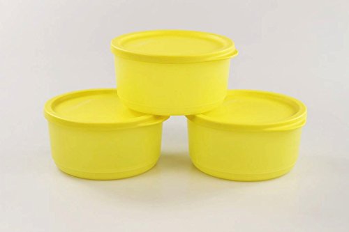 TUPPERWARE Kühlschrank Geburtstagskracher rund 530 ml gelb (3) Frischebehälter