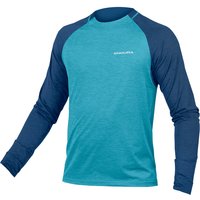 Endura Herren SingleTrack Langarm Radtrikot (Größe M, grau)