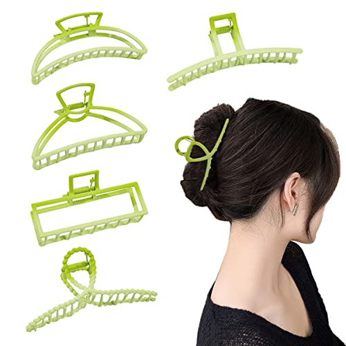 Haarklammer, Haarklammer, rutschfest, starker Halt, modische Haar-Accessoires für Frauen und Mädchen, grün, Einheitsgröße